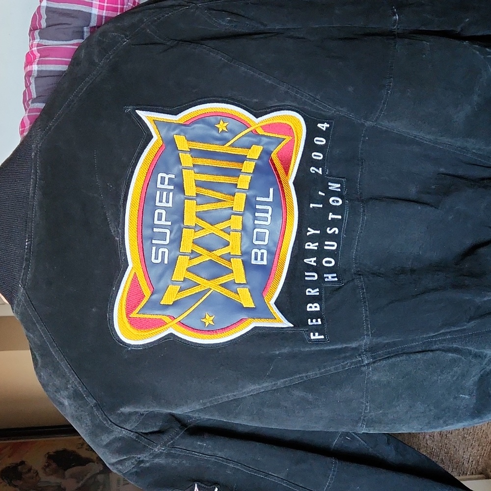 Super Bowl suede coat